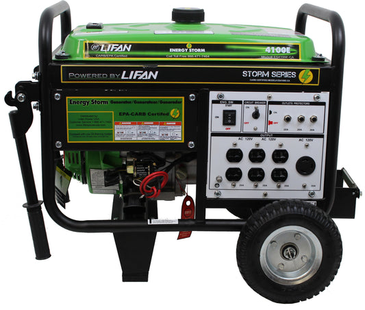 Lifan Energy Storm ES4100E -  4100W 7hp Gas Powered Portable Generator w/ Electric Start